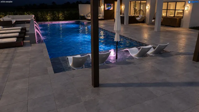 3D render of the Kazalak pool, view 10 (night view)